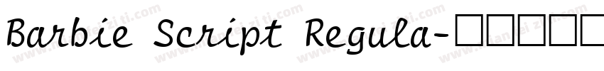 Barbie Script Regula字体转换